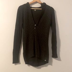 Eddie Bauer quarter zip hooded sweater